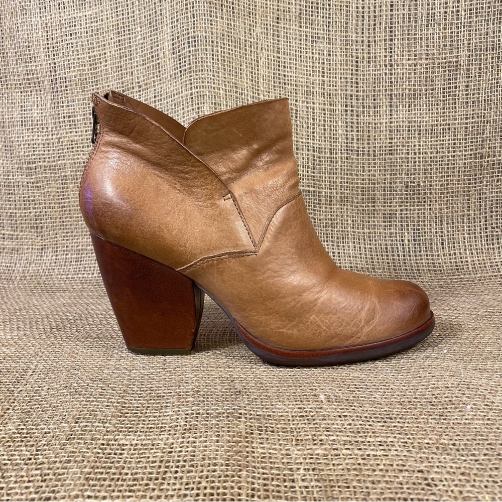 Korks ease Ankle boots booties soft leather brown Leather cushioned 10 M - Picture 3 of 10